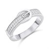 Silver Belt Ring - F60108