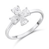 Silver Clover Ring - F60113