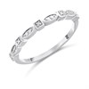 Silver Diamond Eternity Ring - F60129