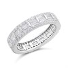 Silver Cubic Zirconia Full Eternity Ring - F6086