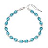 Fiorelli Silver Blue Crystal Infinity Bracelet - F66136