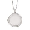 Fiorelli Silver Cubic Zirconia Octagon Locket - F66169