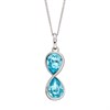 Fiorelli Silver Blue Crystal Infinity Necklace - F66171