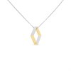 Fiorelli Silver Gold Plate Caged Open Necklace - F66184