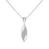 Fiorelli Silver P5193C Pave CZ Marquise Necklace - F66192