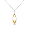 Fiorelli Silver P5194 Gold Plated Marquise Necklace - F66196