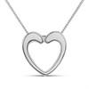 Fiorelli Silver P5205 Heart Necklace - F66197