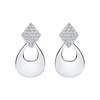 Fiorelli Silver CZ Drop Earrings - F66228