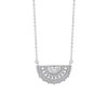 Fiorelli Silver CZ Fan Necklace - F66230