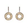 Fiorelli Gold Plated Silver Open Circle Drop Earrings - F66231