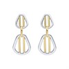 Fiorelli E6430 Silver Gold Plated Drop Earrings - F66239