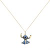 Disney Sterling Silver Enamel 3-D Stitch Necklace - F67162