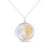 Elements Silver Gold Plated Palm Cage Locket P5056 - F68106