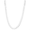 Silver 5mm Wide Flat Curb Chain - 22in - F9314