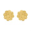 9ct Gold Flower Stud Earrings - G02109