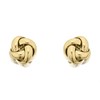 9ct Gold Open Knot Stud Earrings - 6mm - G0240
