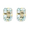 9ct Gold Blue Topaz Stud Earrings - 6mm - G04103