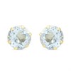 9ct Gold Blue Topaz Stud Earrings - 6mm - G04107