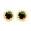 9ct Gold Sapphire Stud Earrings - 7mm - G04134