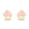 9ct Gold Cupcake Stud Earrings - G0829