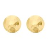 9ct Gold Hammered Effect Round Stud Earrings - 8mm - G0831