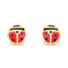 9ct Gold Ladybird Stud Earrings - G0861