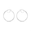 9ct White Gold Hoop Earrings - G2001
