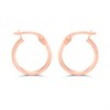 9ct Rose Gold 10mm Hoop Earrings - G2050