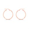 9ct Rose Gold 20mm Hoop Earrings - G2051