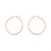 9ct Rose Gold 25mm Hoop Earrings - G2052