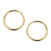 9ct Gold Hoop Earrings - 14mm - G2457