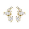 9ct Gold Cubic Zirconia Stud Earrings - 8mm - G27111