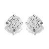 9ct White Gold Cubic Zirconia Stud Earrings - 3mm - G27112