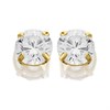 9ct Gold Cubic Zirconia Stud Earrings - 4mm - G27113