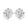 9ct White Gold Cubic Zirconia Stud Earrings - 4mm - G27114