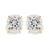 9ct Gold Cubic Zirconia Stud Earrings - 6mm - G27116