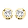 9ct Gold Cubic Zirconia Stud Earrings - 4mm - G27129
