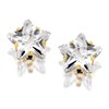 9ct Gold Star Cubic Zirconia Stud Earrings - 6mm - G2833