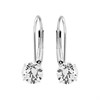 9ct White Gold Cubic Zirconia Drop Earrings - 14mm drop - G2879