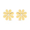 9ct Gold Daisy CZ Stud Earrings - G3202