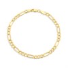 9ct Gold 4.6mm Wide Figaro 8.5in Bracelet - G5674