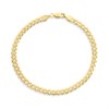 9ct Gold 4.4mm Wide Curb 8in Bracelet - G5676