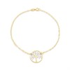 9ct Gold Two Colour Life Tree 7.5in Bracelet - G64121