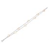 9ct Two Colour Gold Heart Bracelet - 7.5in - G6461