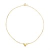 9ct Gold Heart Charm Anklet - 9.5in - G7923