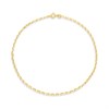 9ct Gold Oval Belcher 10in Anklet - G7927