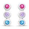 Sif Jakobs Silver Sardinien Tre Piccolo Multi CZ Earrings - J02127