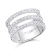 Sif Jakobs Silver Siena Cubic Zirconia Band Ring - J0213