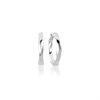 Sif Jakobs Silver Ferrara Twist Hoop Earrings - J02229