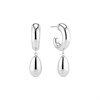 Sif Jakobs Silver Goccia Hoop Drop Earrings - J02231